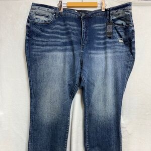 Kut From The Cloth Women's Jeans 24W Blue Reese Ankle Straight Leg High Rise